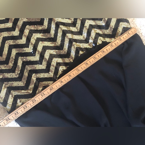 Guess sequin / chiffon blouson mini dress - Picture 16 of 16